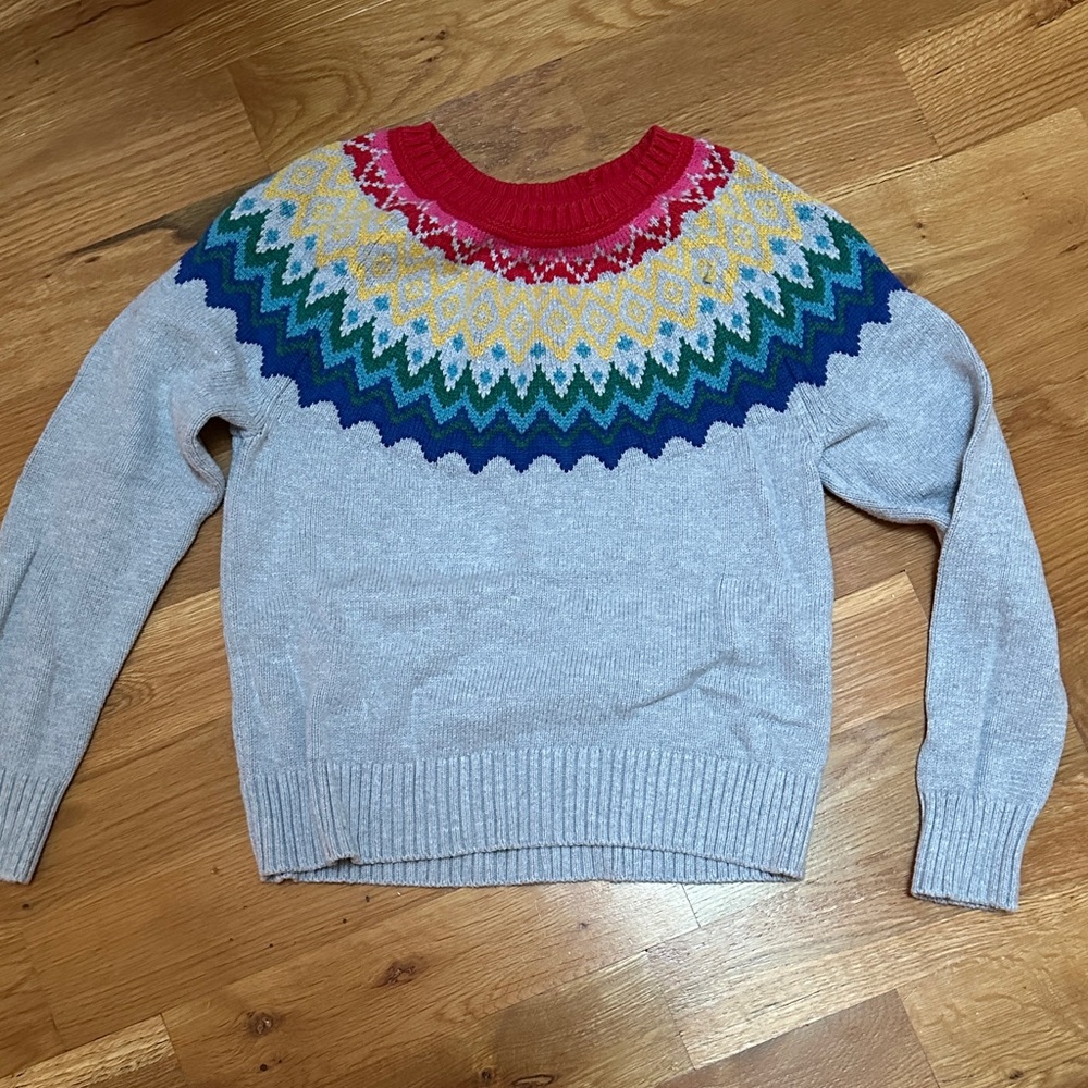 Gymboree Multicolor Patterned Crew Neck Sweater, … - image 1